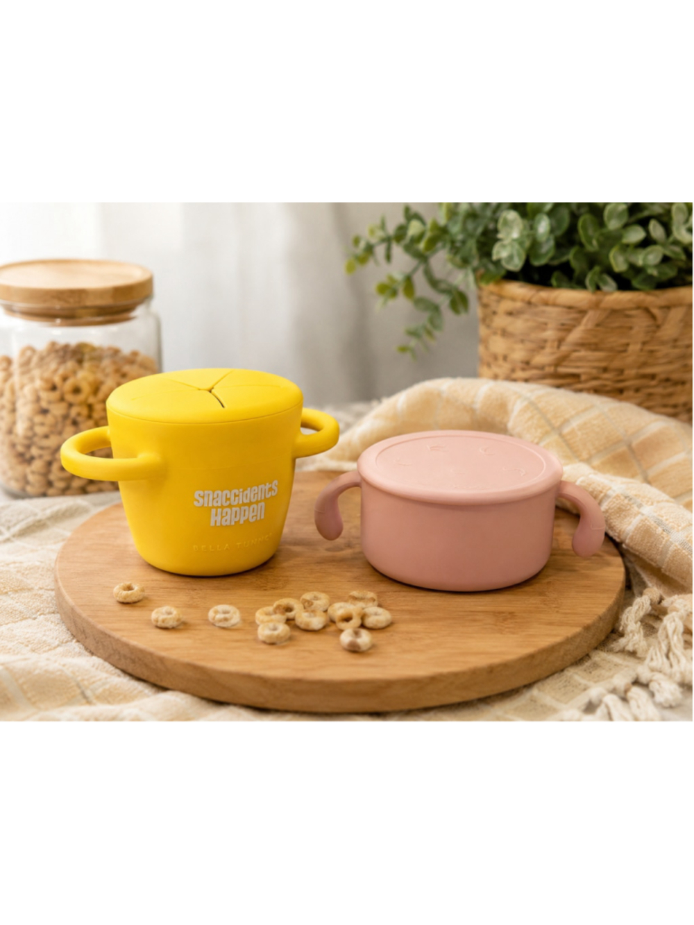 Bella Tunno Snackidents Happen Silicone Snack Cup Set of 2 Toddler Feeding